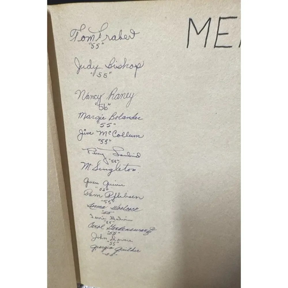 1950’s Musical Theatre High School Scrapbook- Cursive Writing Pictures- Read